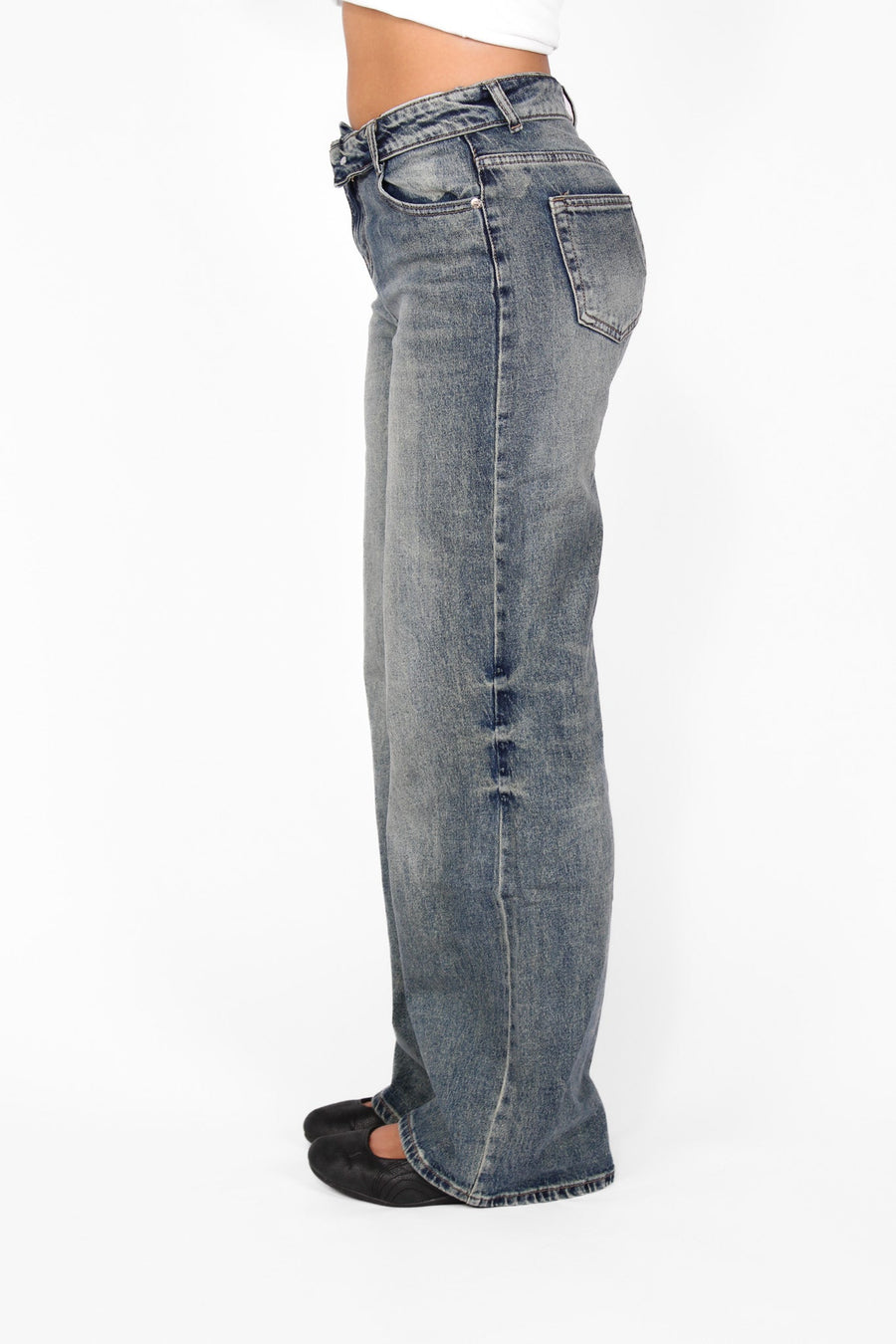 ''TALL'' FOLD OVER JEANS 2032