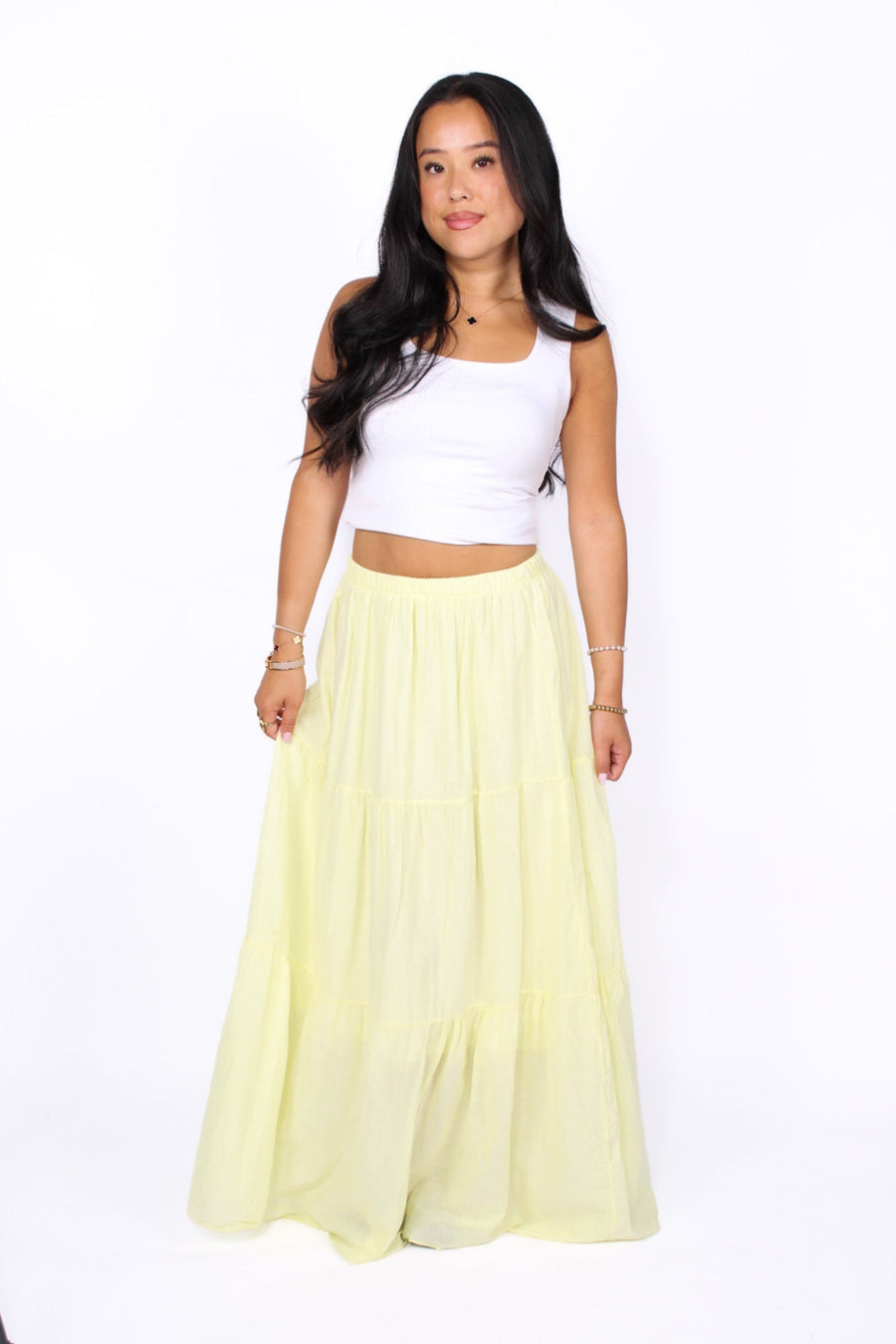 COTTON CLOUD MAXI SKIRT