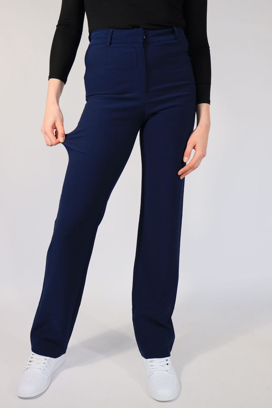 ''TALL'' STRETCH PANTS - NAVY