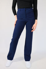 ''TALL'' STRETCH PANTS - NAVY