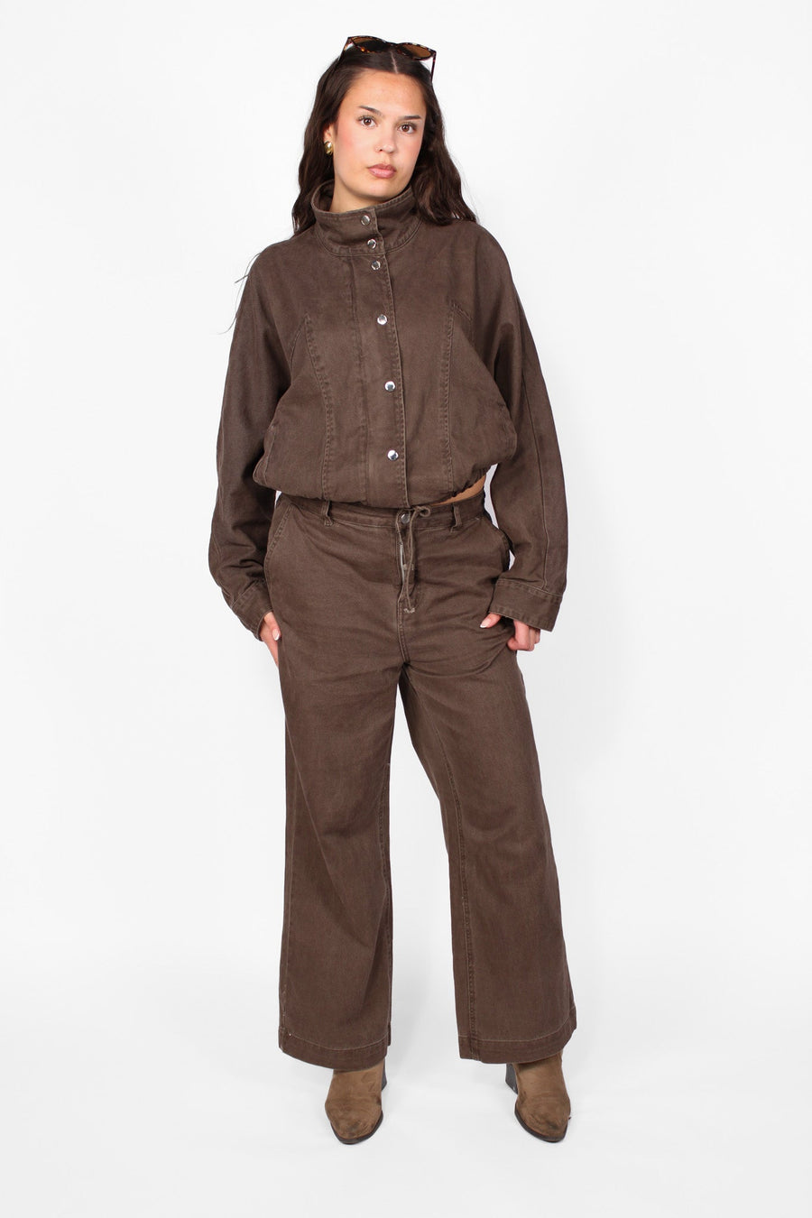 ''PETITE'' WIDE LEG JEANS 11535