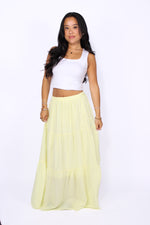 COTTON CLOUD MAXI SKIRT