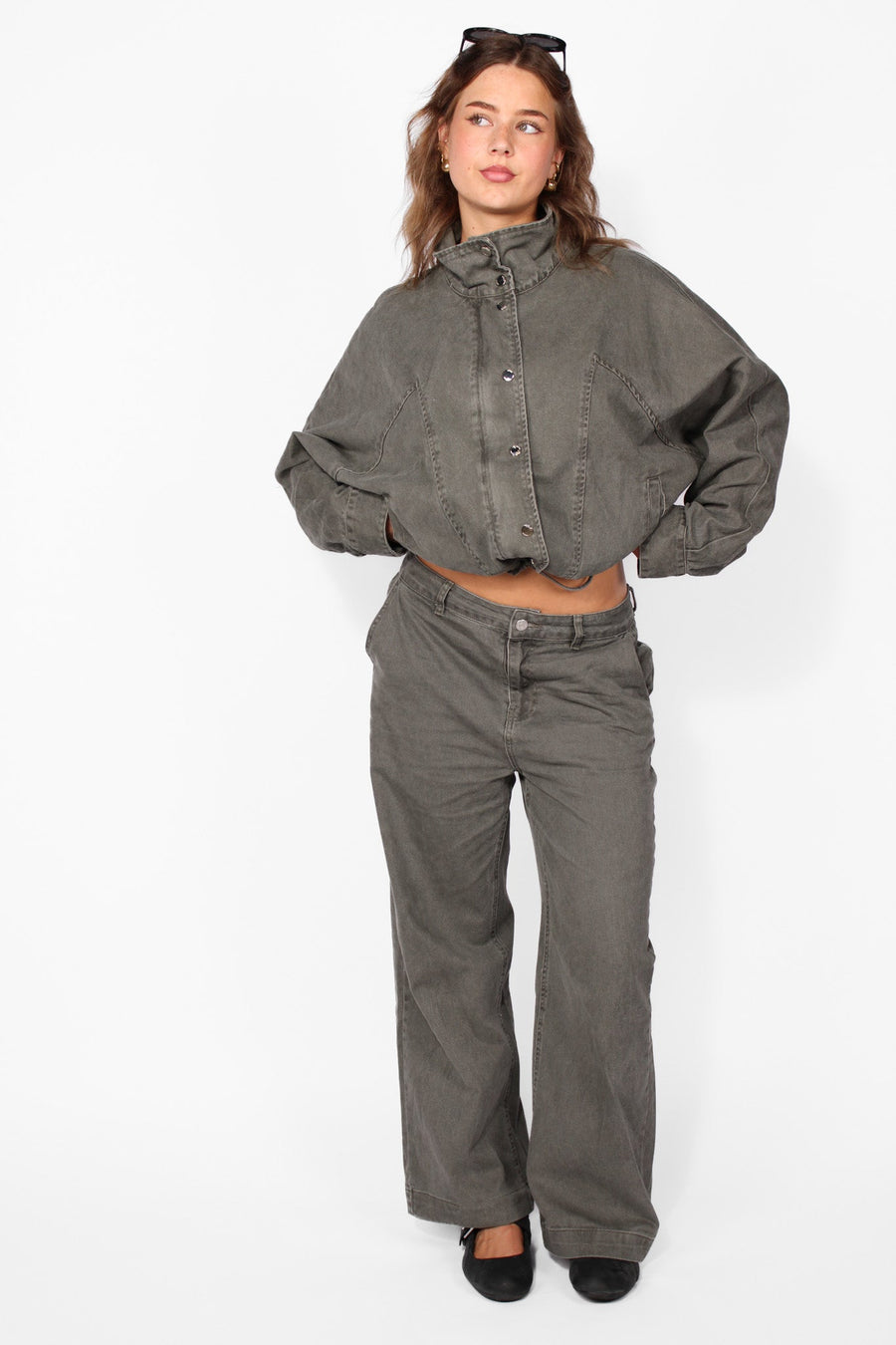 ''PETITE'' WIDE LEG JEANS 11535