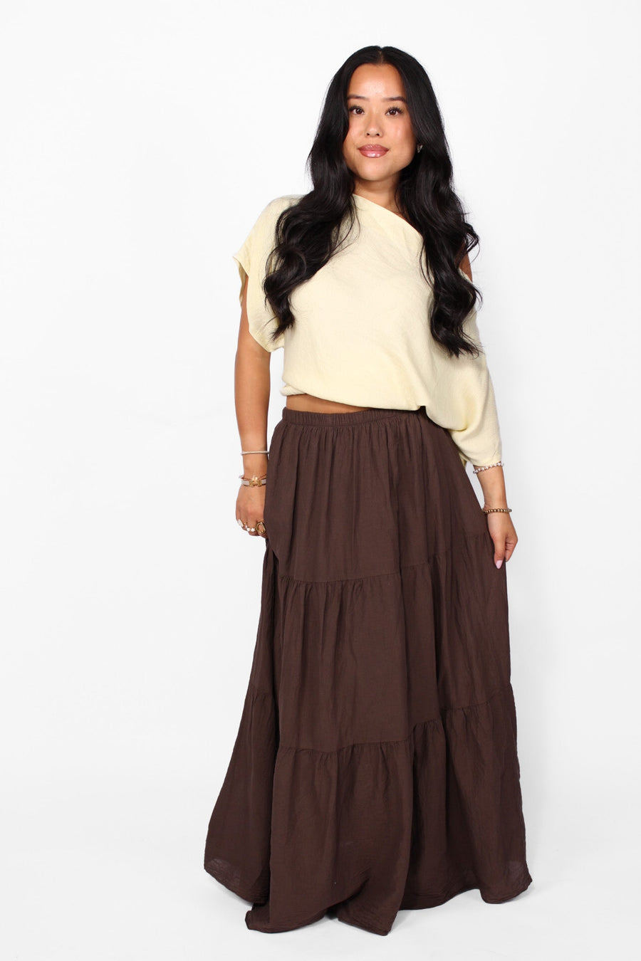 COTTON CLOUD MAXI SKIRT