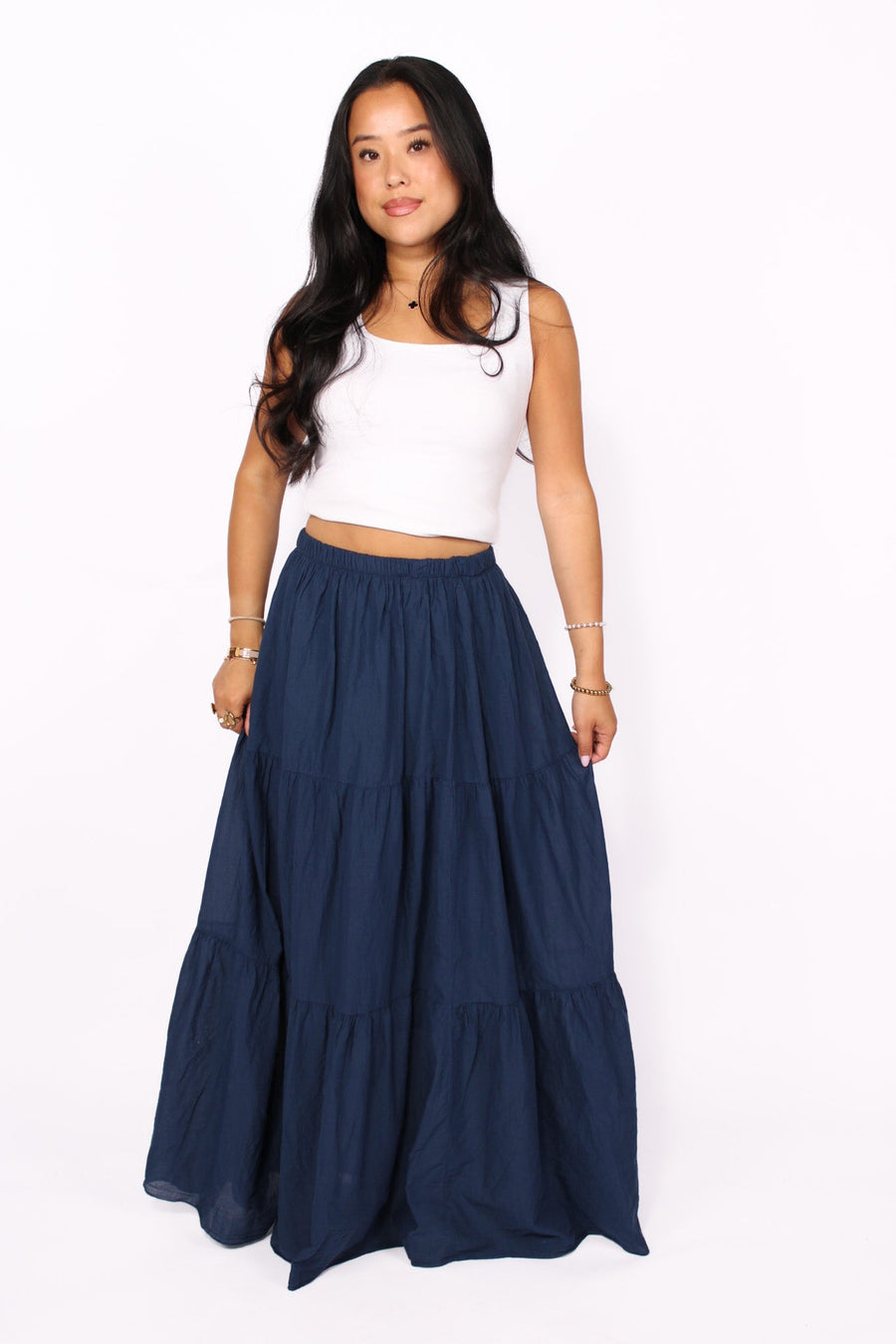 COTTON CLOUD MAXI SKIRT