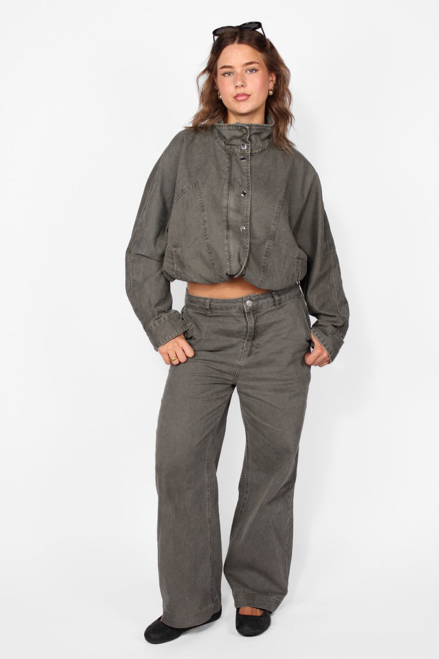 ''PETITE'' WIDE LEG JEANS 11535