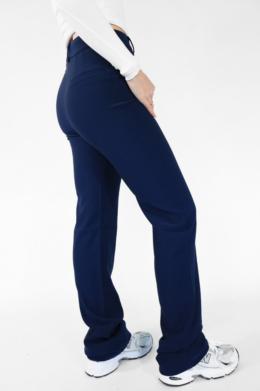 ''TALL'' STRETCH PANTS - NAVY