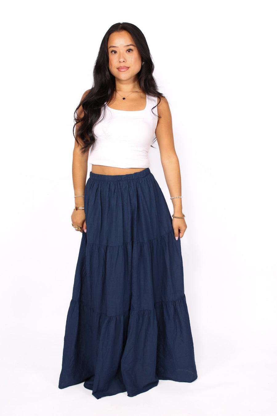 COTTON CLOUD MAXI SKIRT