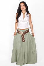 COTTON CLOUD MAXI SKIRT