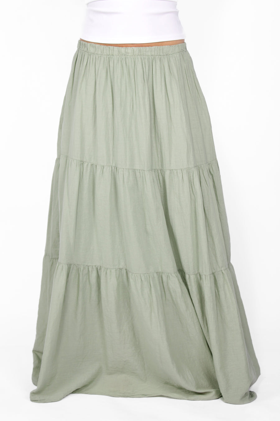COTTON CLOUD MAXI SKIRT