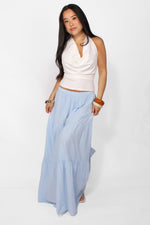 COTTON CLOUD MAXI SKIRT