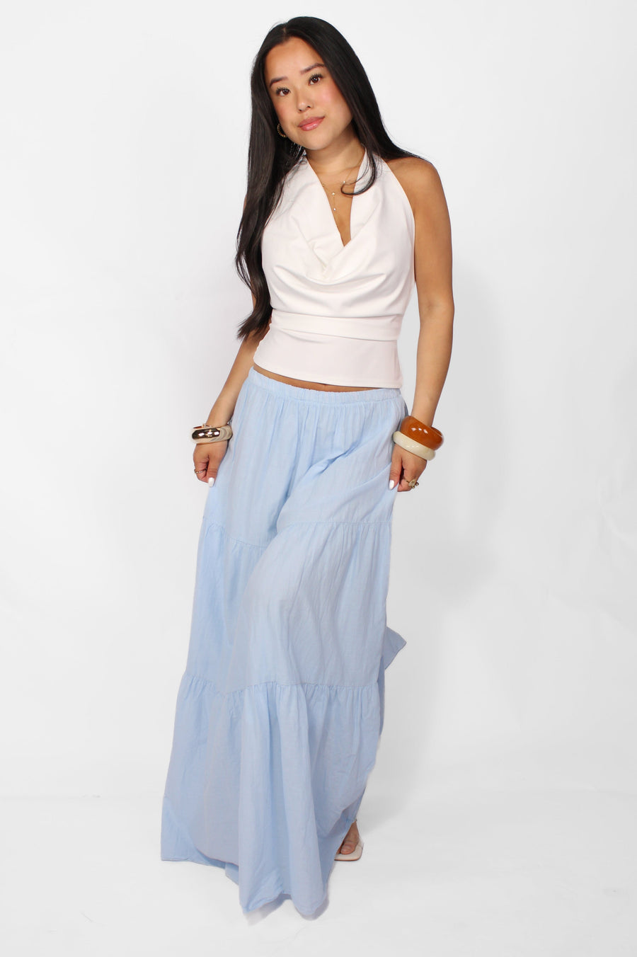 COTTON CLOUD MAXI SKIRT