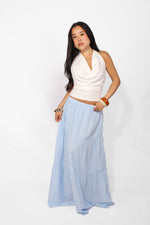 COTTON CLOUD MAXI SKIRT