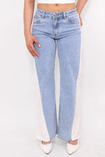 LACE WIDE LEG JEANS