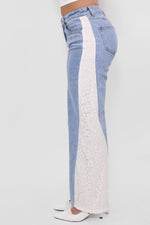 LACE WIDE LEG JEANS