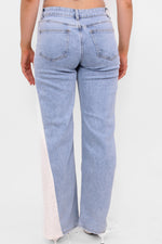 LACE WIDE LEG JEANS