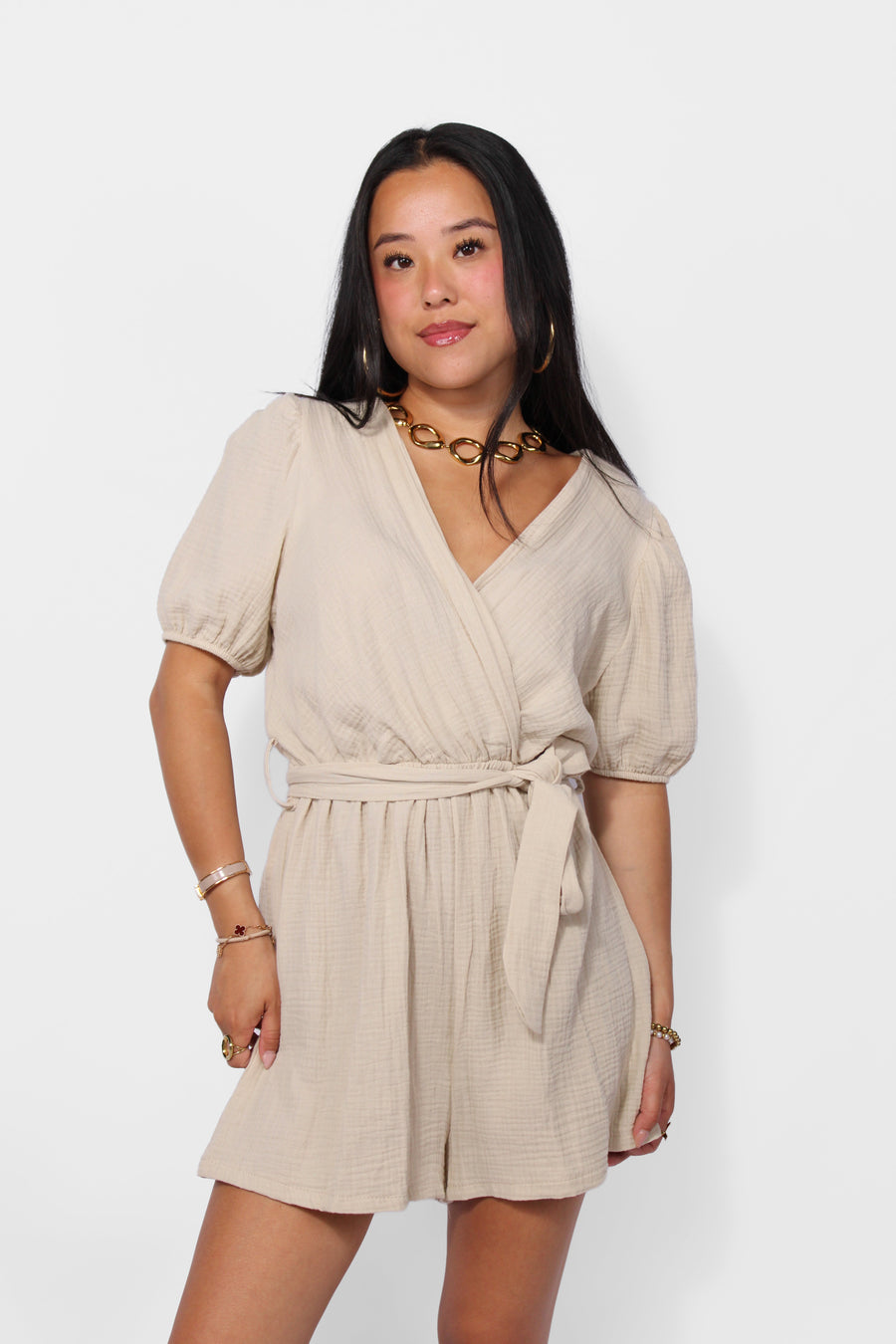 COTTON CRUSH PLAYSUIT