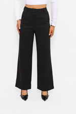''PETITE'' ESSENTIAL TROUSER HIGH WAIST WIDE LEG
