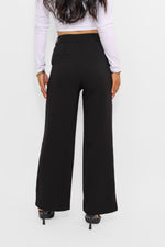 ''PETITE'' ESSENTIAL TROUSER HIGH WAIST WIDE LEG