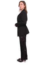 LACE PANTS - BLACK