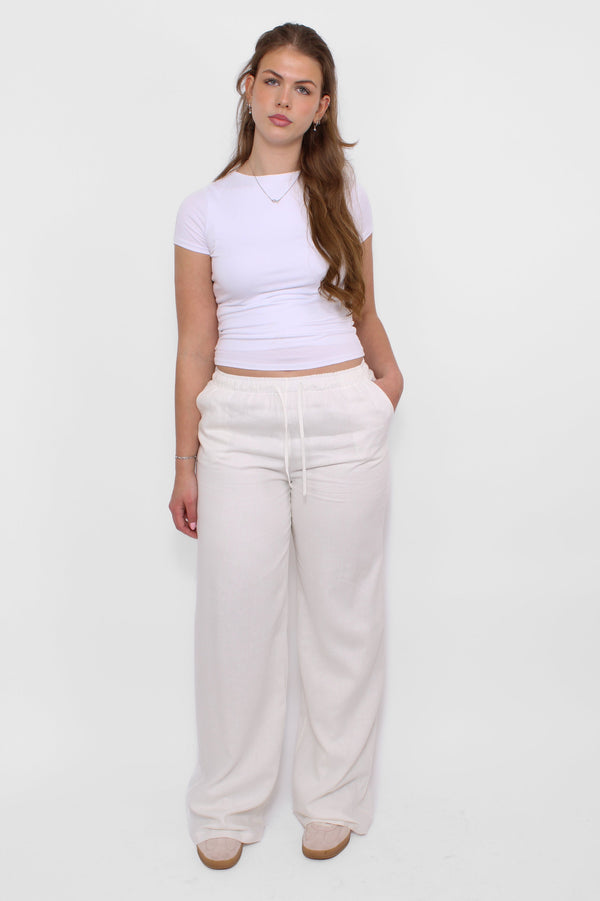 “TALL'' LINEN PANTS