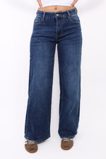 WIDE LEG JEANS 323 - MID DENIM