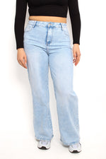 “PLUSSIZE” WIDE LEG JEANS 072 - LIGHT DENIM