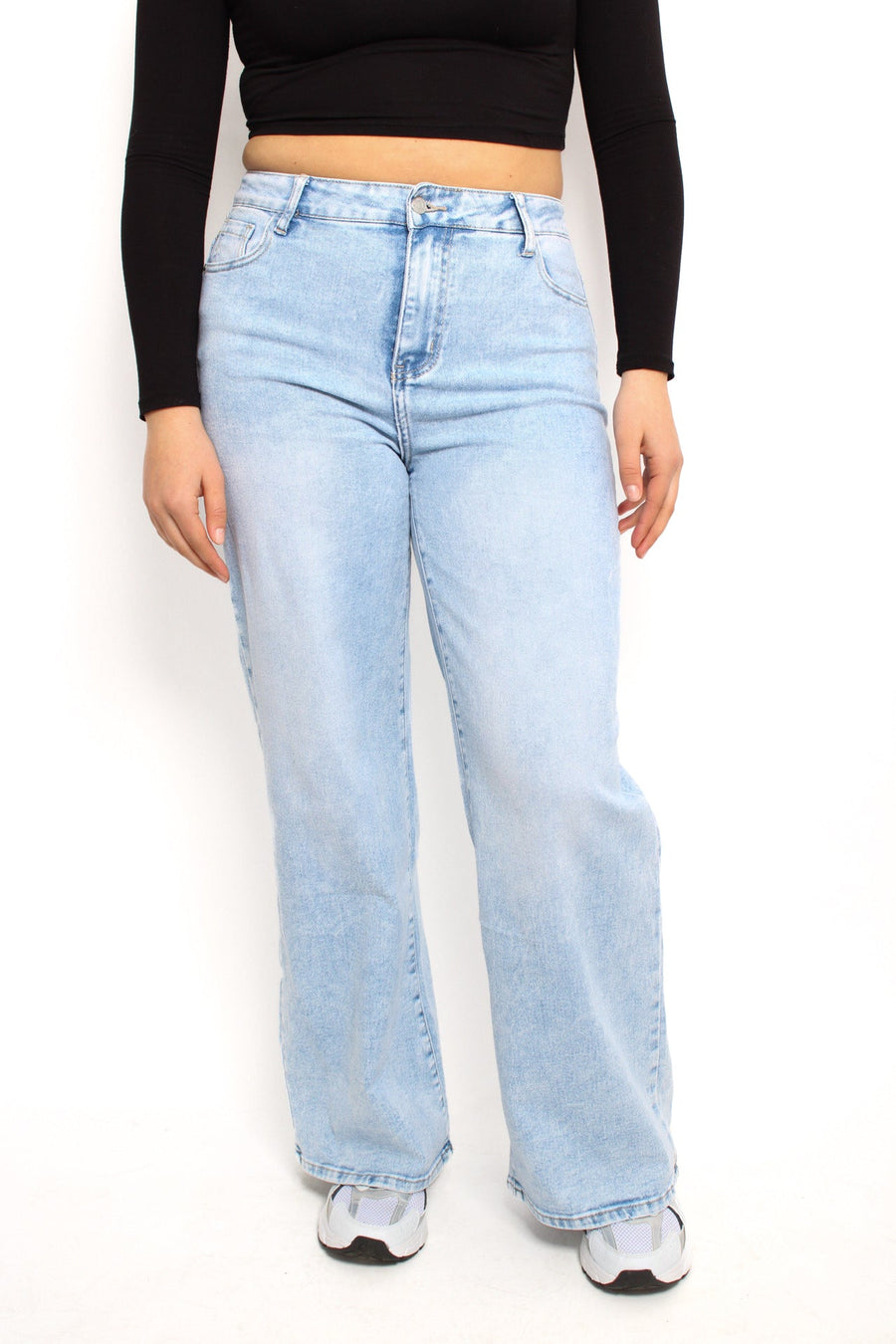 “PLUSSIZE” WIDE LEG JEANS 072 - LIGHT DENIM
