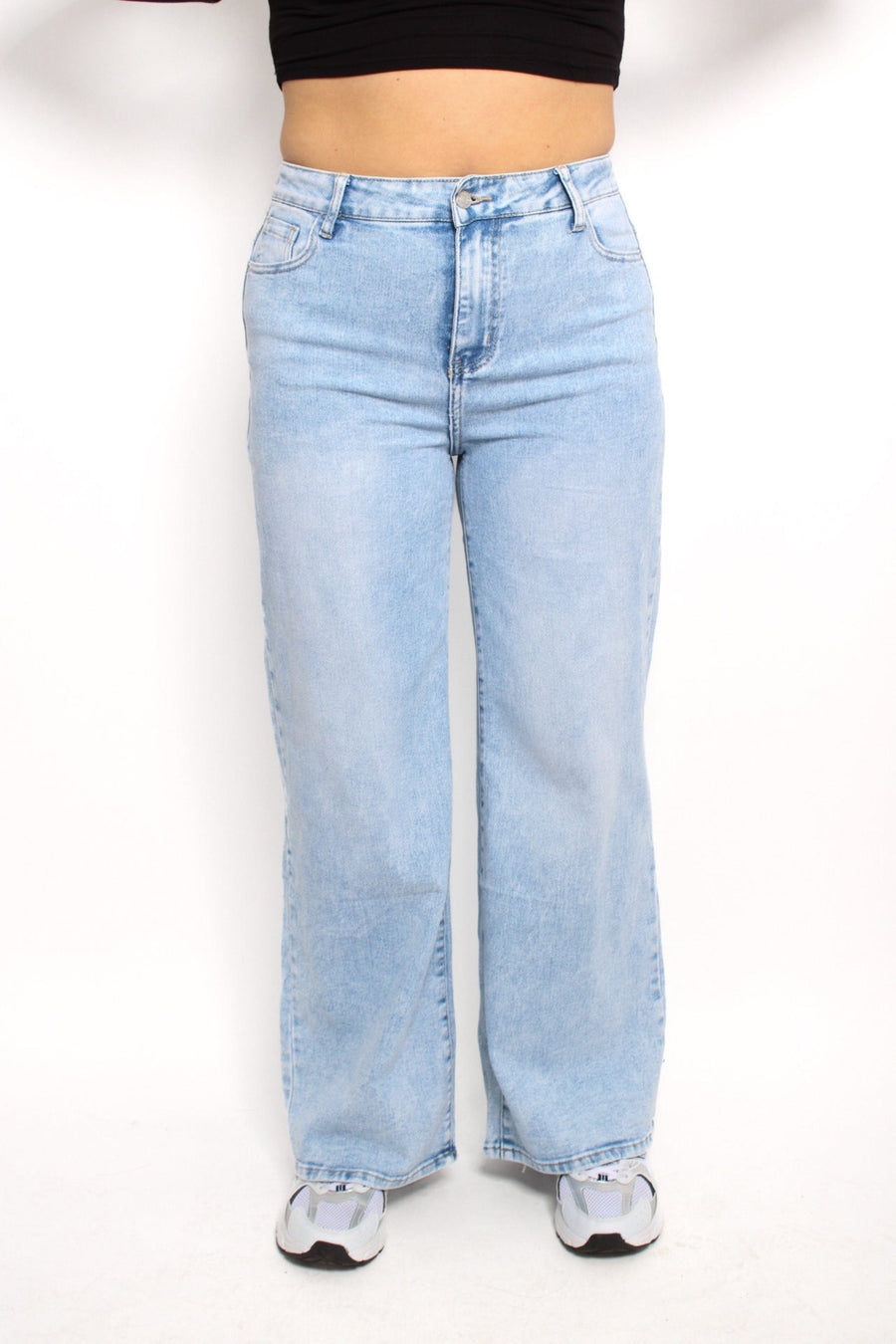 “PLUSSIZE” WIDE LEG JEANS 072 - LIGHT DENIM