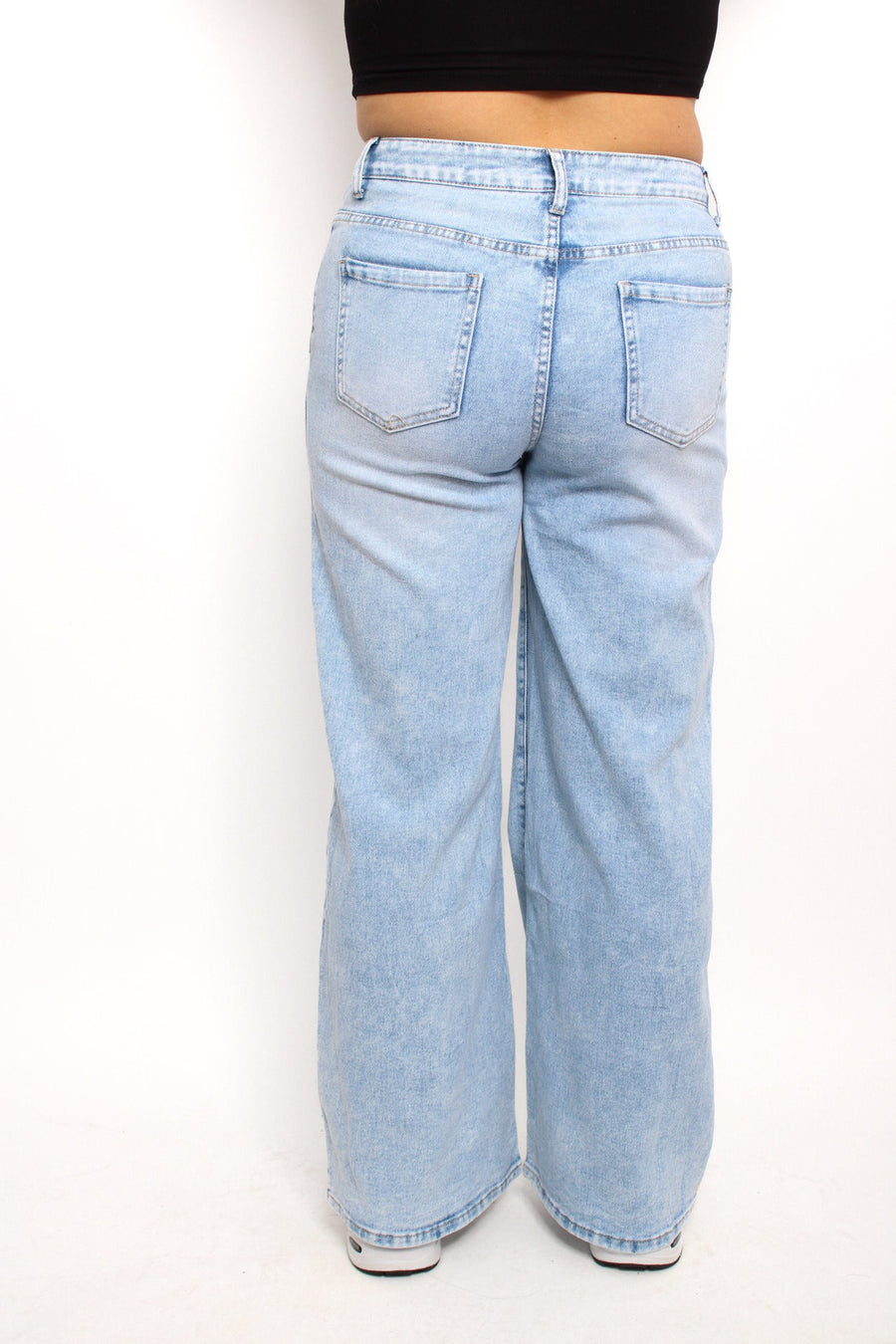 “PLUSSIZE” WIDE LEG JEANS 072 - LIGHT DENIM