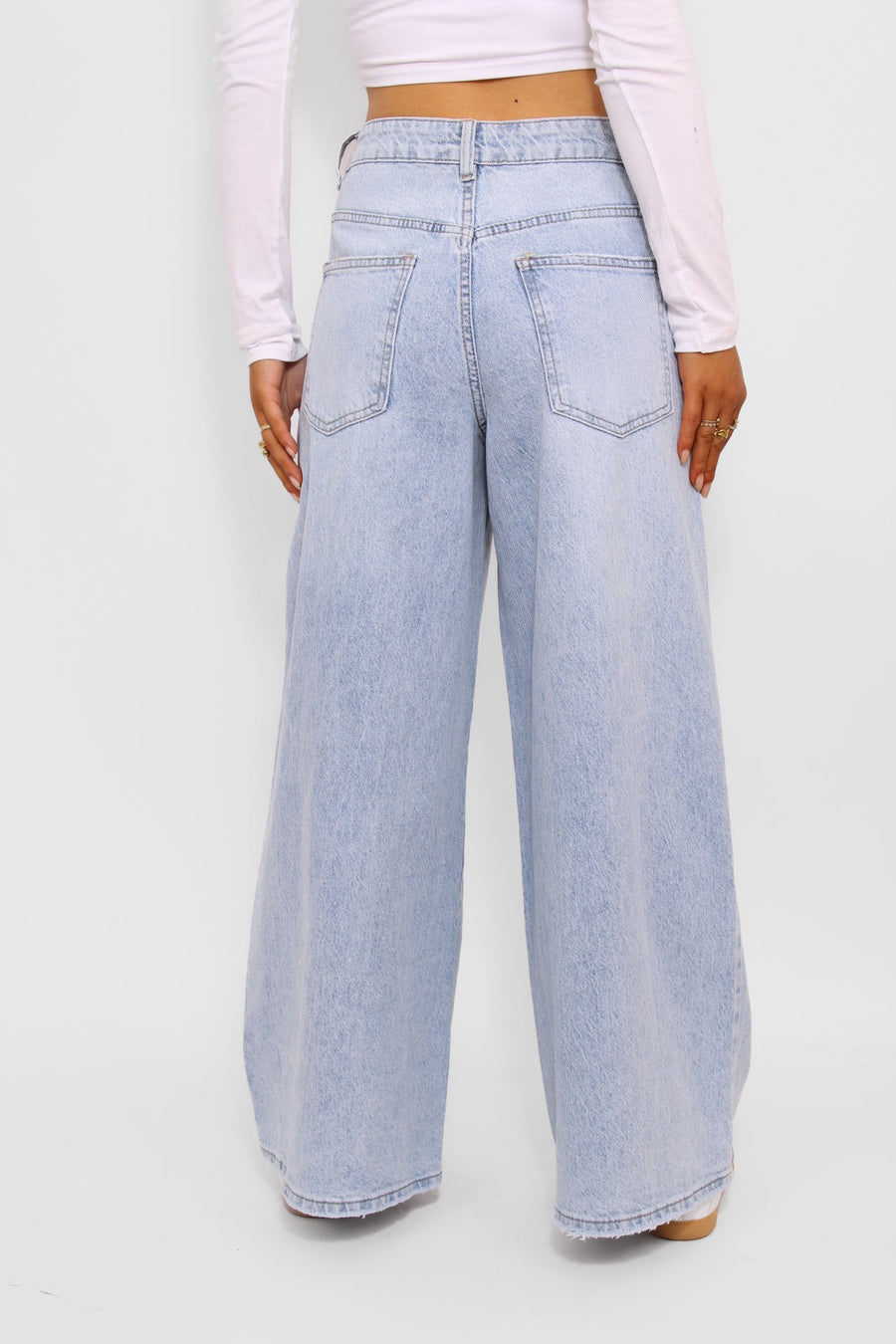 ''PETITE'' WIDE LEG JEANS 9211