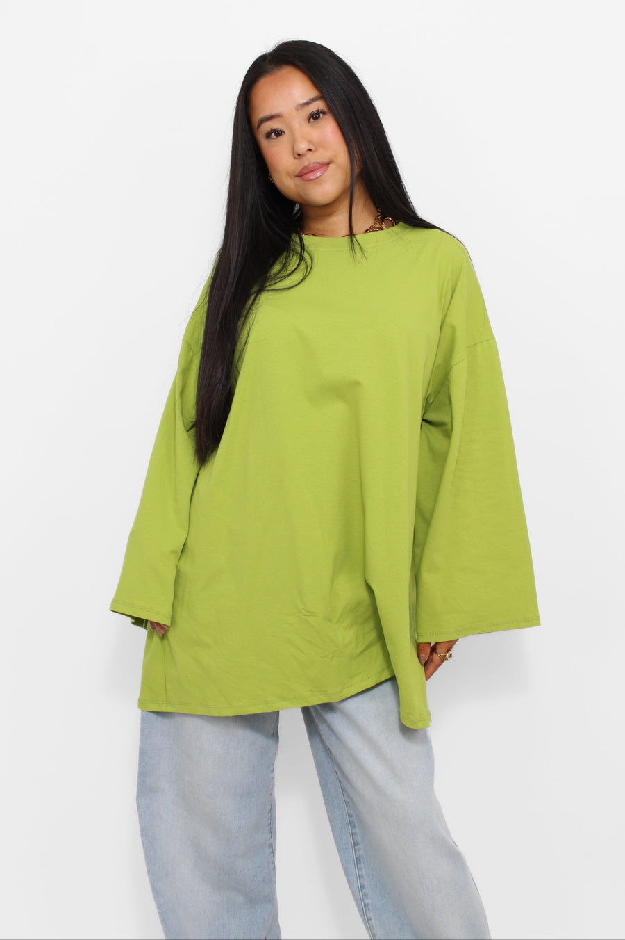 OVERSIZED COTTON LONG SLEEVE