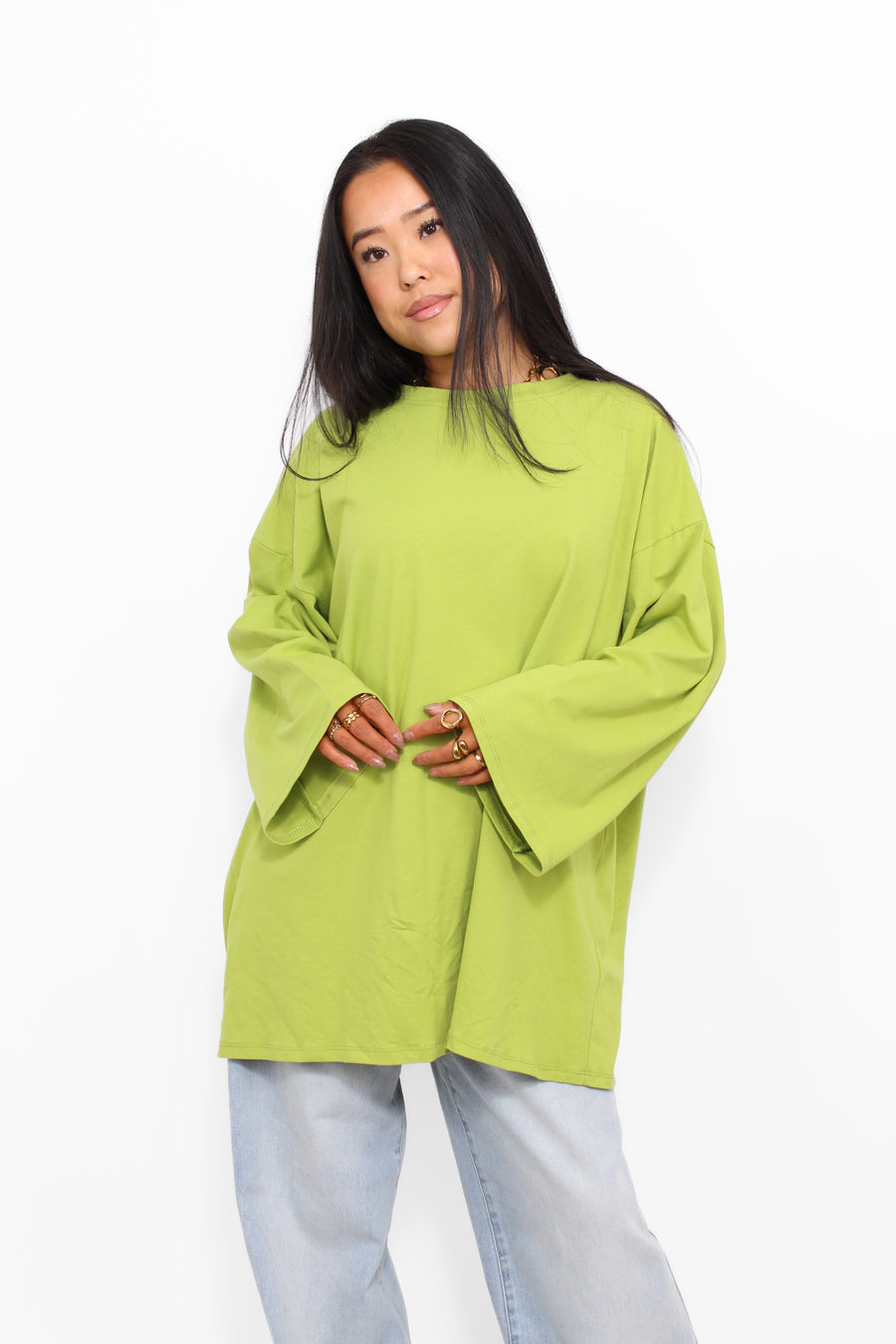 OVERSIZED COTTON LONG SLEEVE