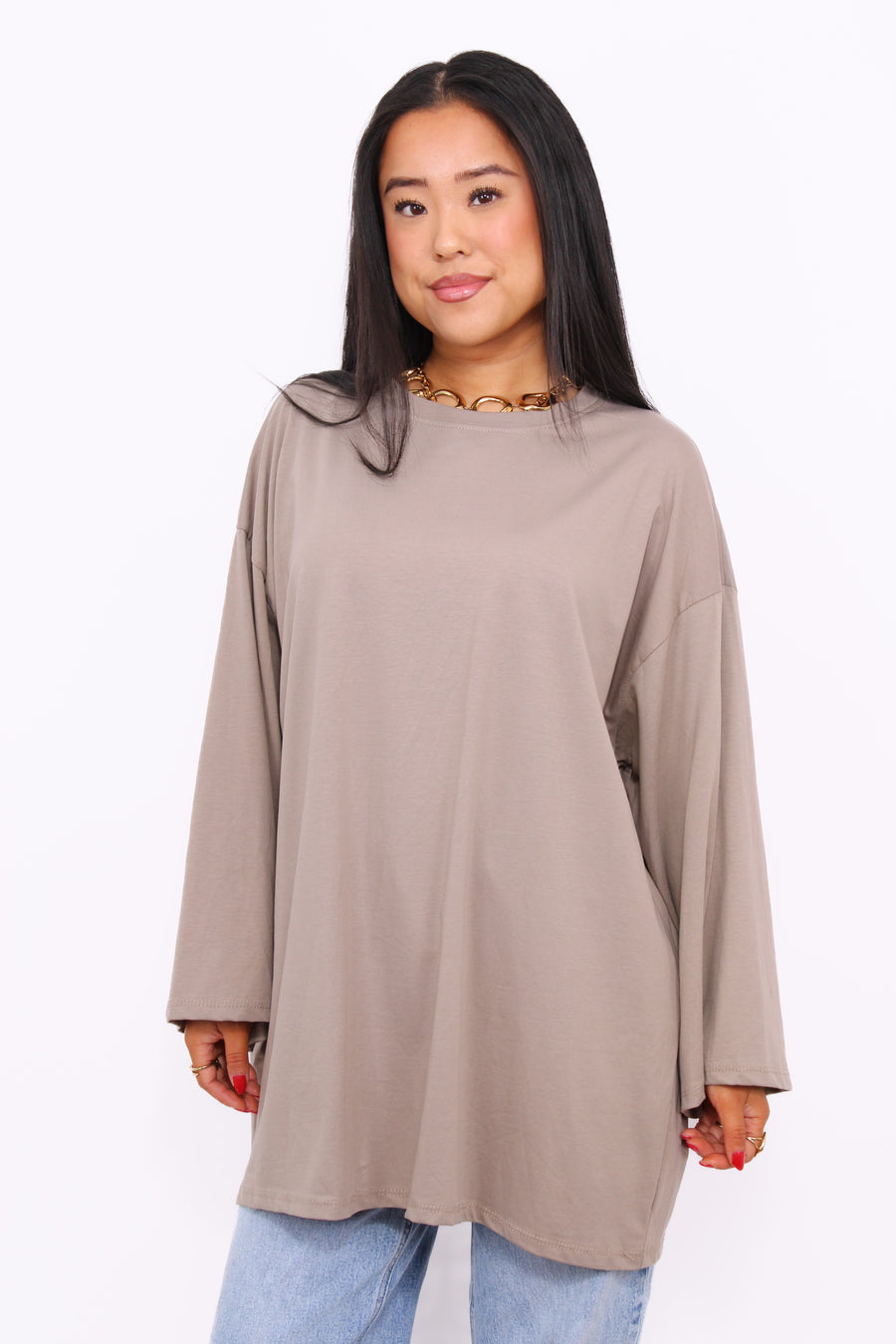 OVERSIZED COTTON LONG SLEEVE