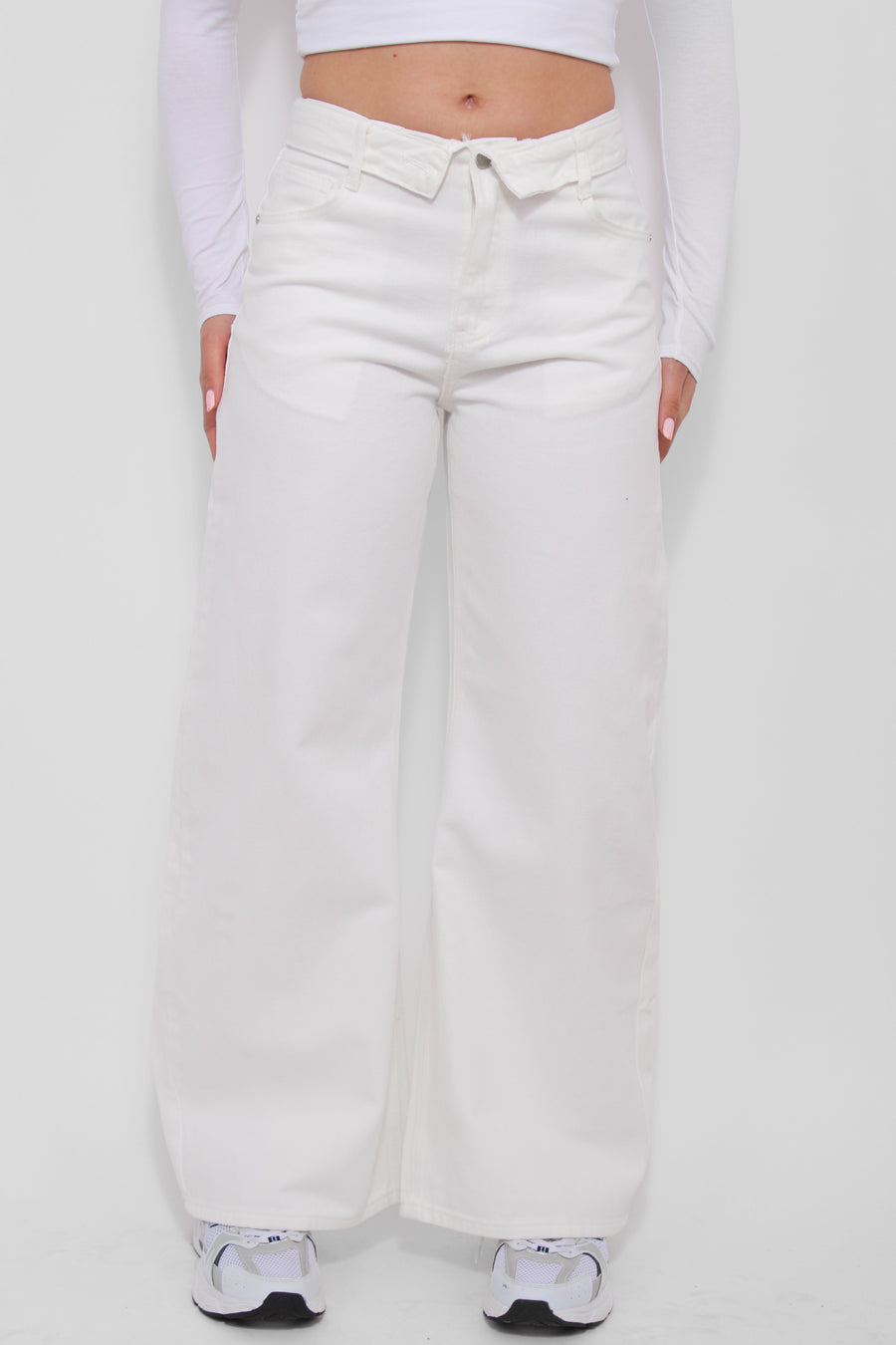 FOLD OVER BALLOON JEANS