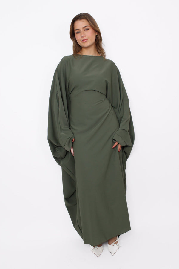 LINA DRESS - ARMY GREEN