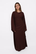 LINA DRESS - BROWN