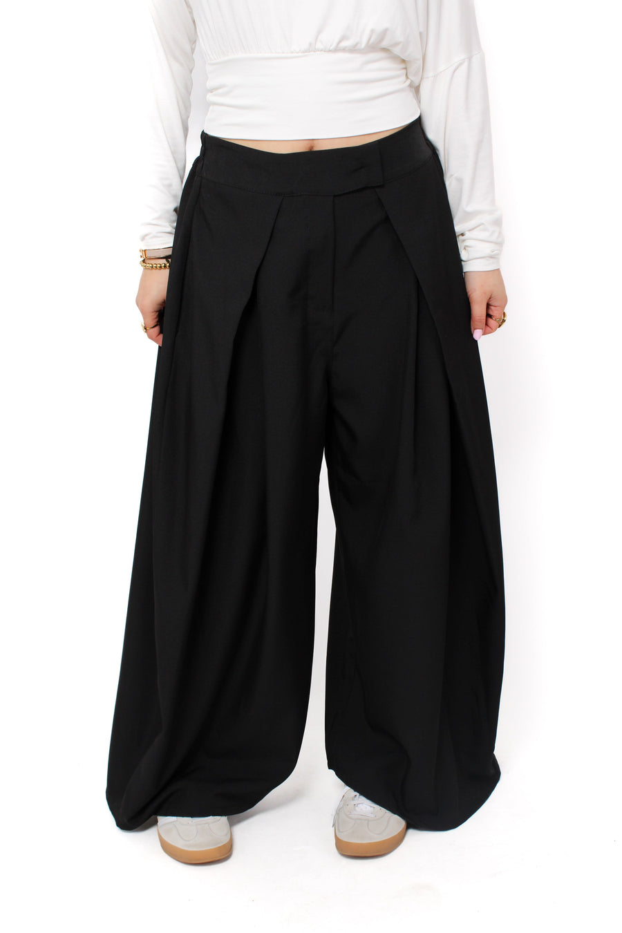 “PETITE'' MADISON TROUSER - BLACK