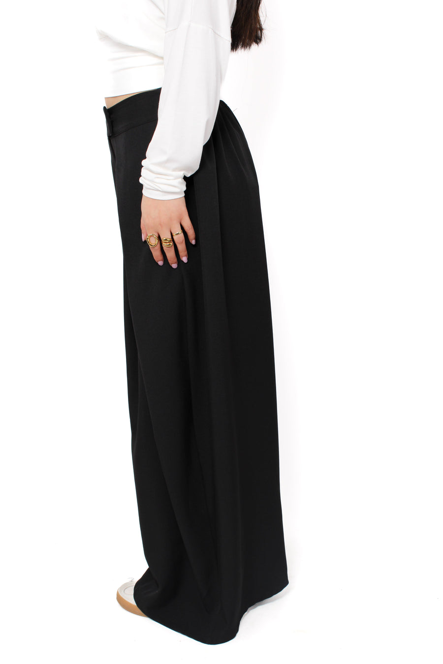 “PETITE'' MADISON TROUSER - BLACK