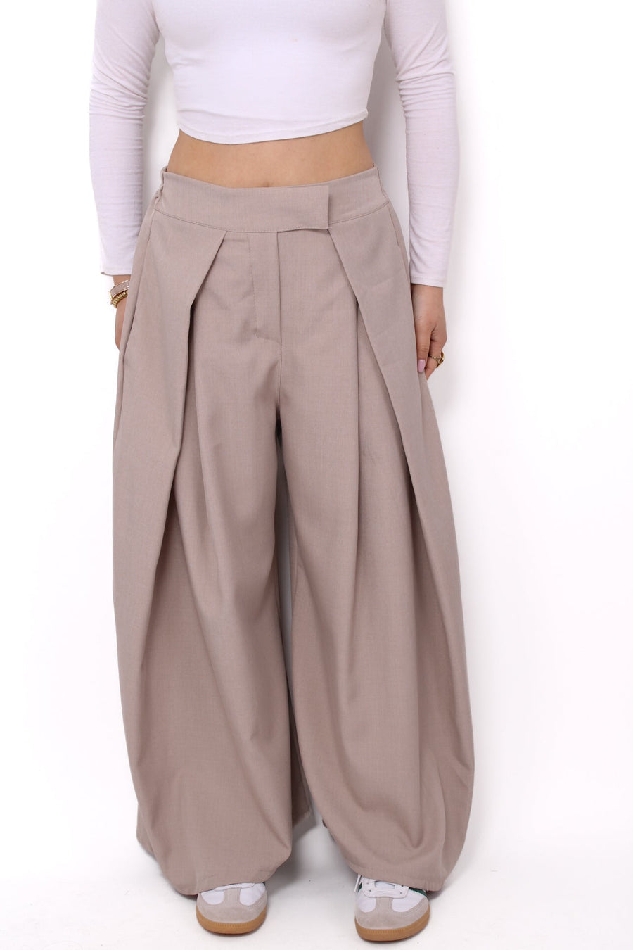 “PETITE'' MADISON TROUSER - TAUPE