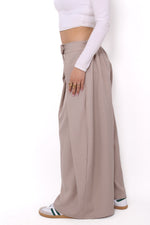 “PETITE'' MADISON TROUSER - TAUPE