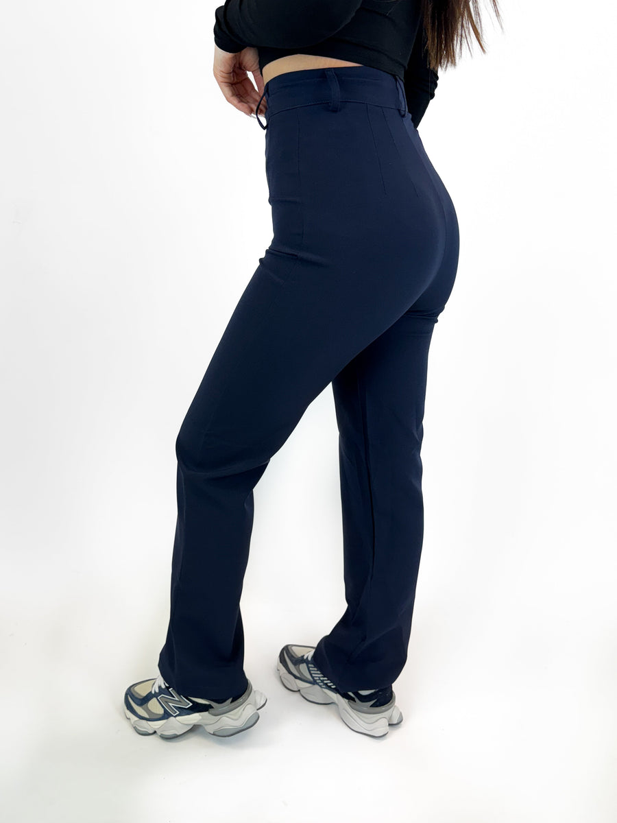 '' PETITE '' 'ISABELLA PANTS - NAVY