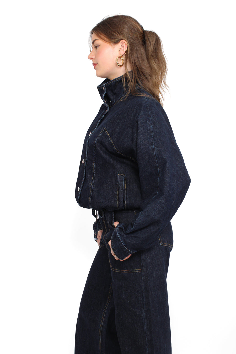 DENIM JACKET - DARK INDIGO DENIM