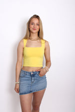 CROPPED SQUARE TOP 1785 - YELLOW