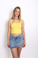 CROPPED SQUARE TOP 1785 - YELLOW