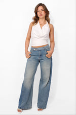 WIDE LEG JEANS 10019