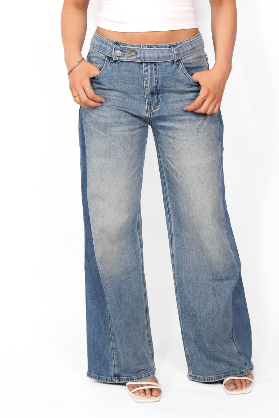 WIDE LEG JEANS 10019